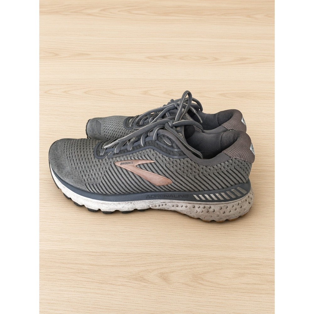 Brooks Adrenaline GTS 20 Women Running Shoes Grey Rose Gold 1202961B073 Size 10